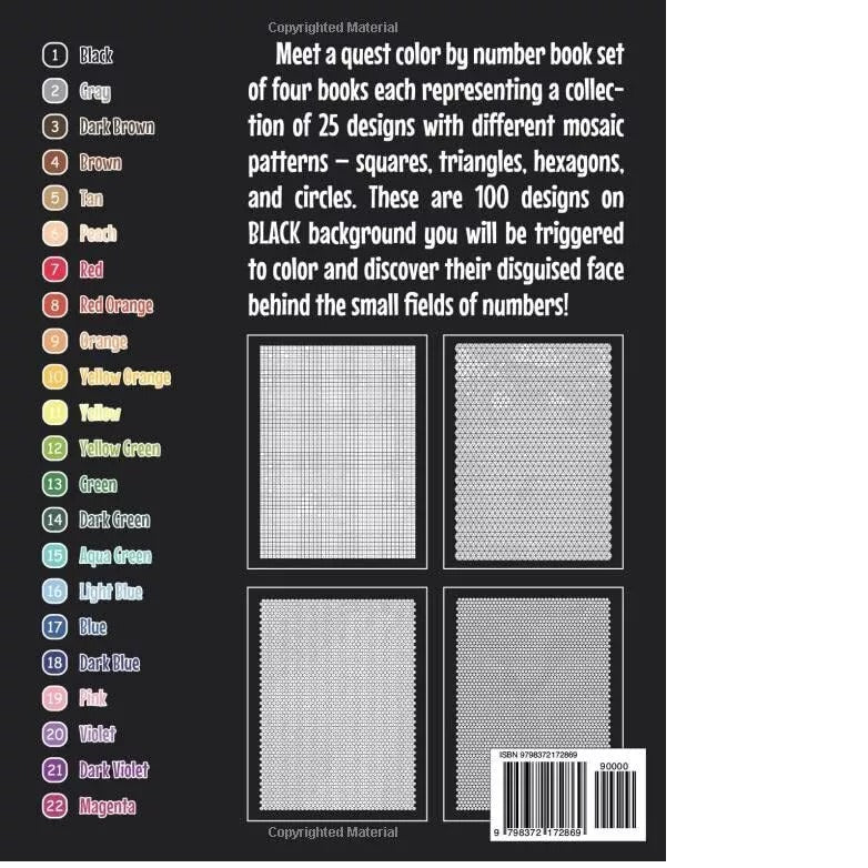 Number Color Filling Book By Number Exploration Activity Book