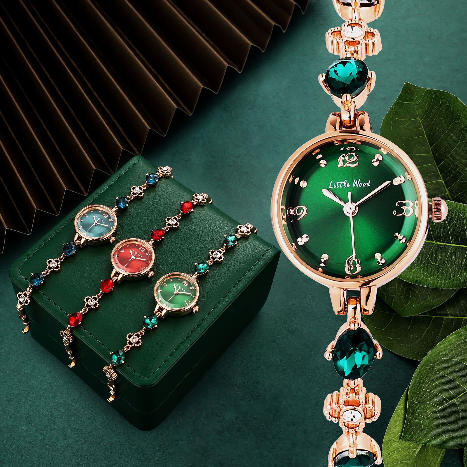 Small Green Elegant Bracelet Watch